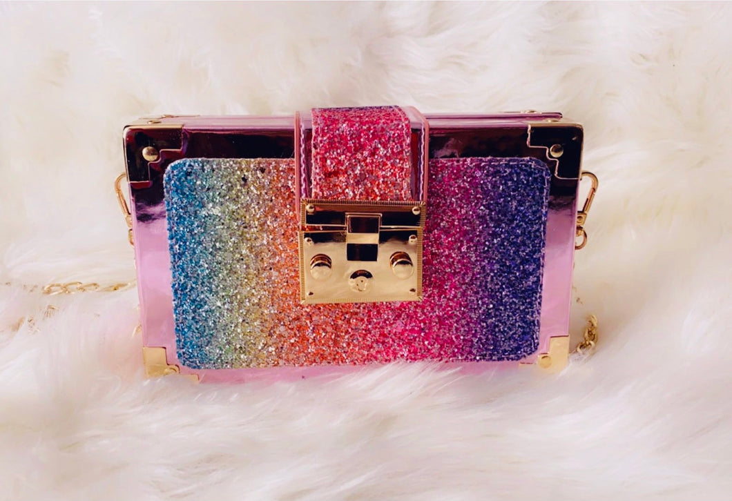 Pink Rainbow Glitter